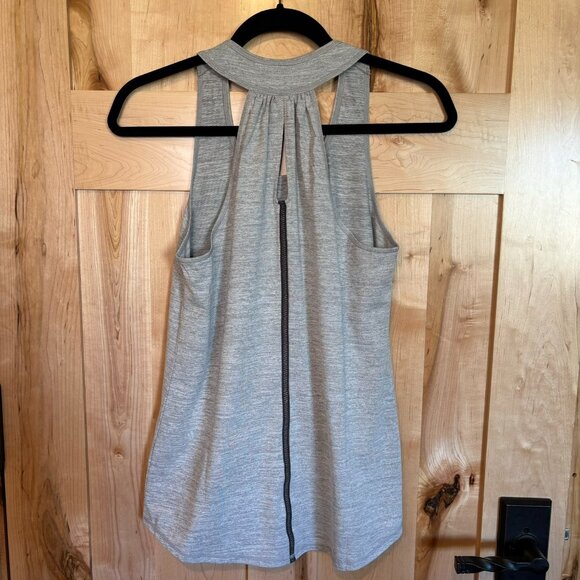 Title Nine Daily Decathalon Tank S Light Gray Strappy Back - Picture 2 of 6